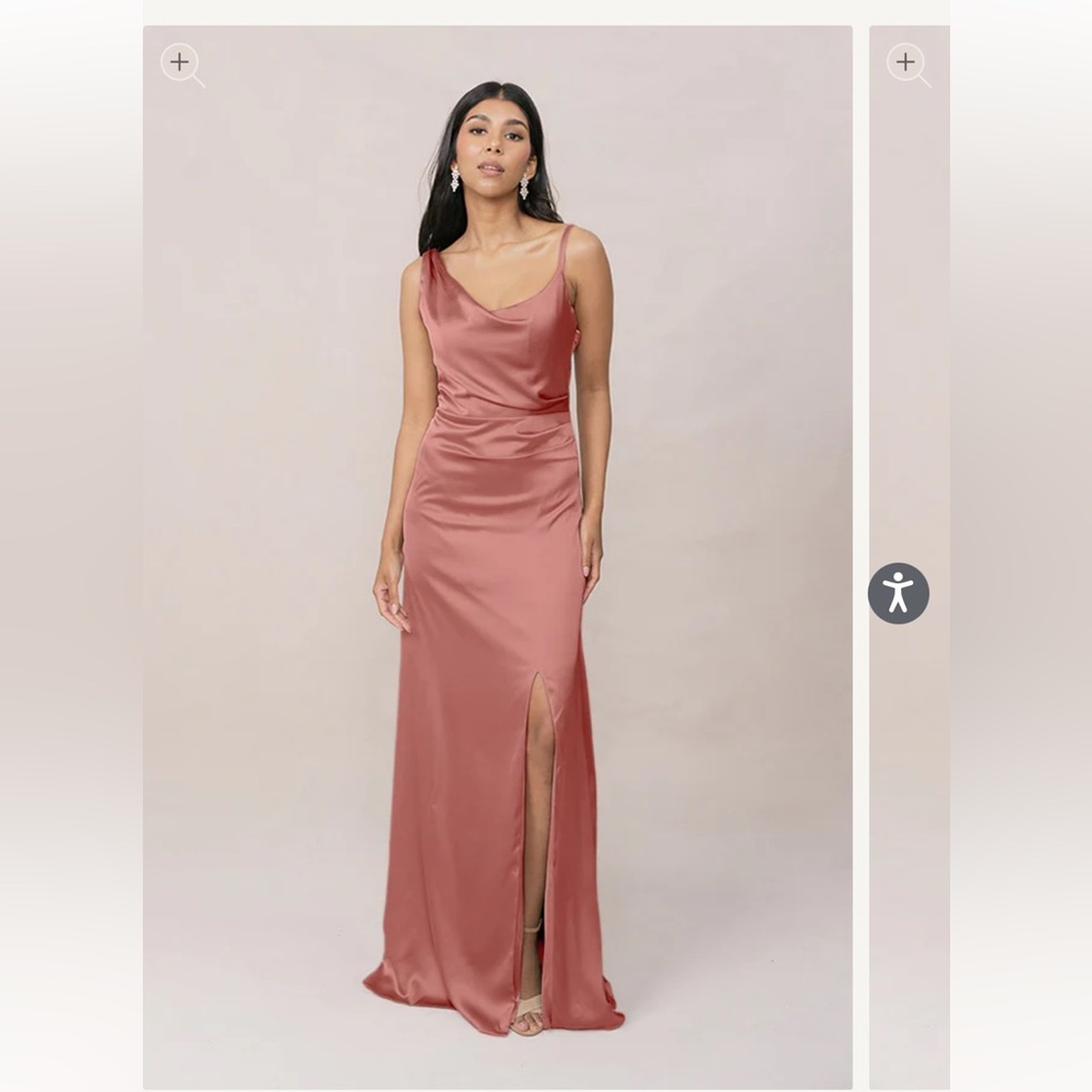 Revelry Desert Rose Maxine Satin Dress
